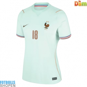 Billiga Frankrike Warren Zaire-Emery #18 Bortatröja Dam VM 2026 Kortärmad